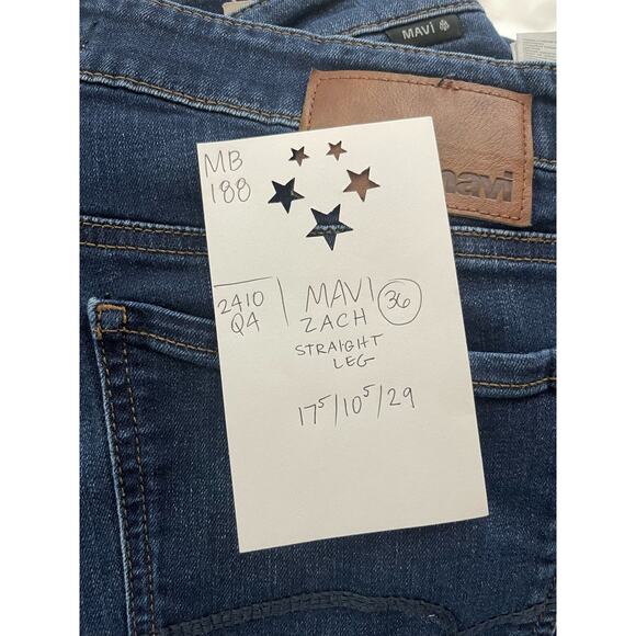 Mavi Jeans Men's 36 Zach Straight Leg - Picture 3 of 7